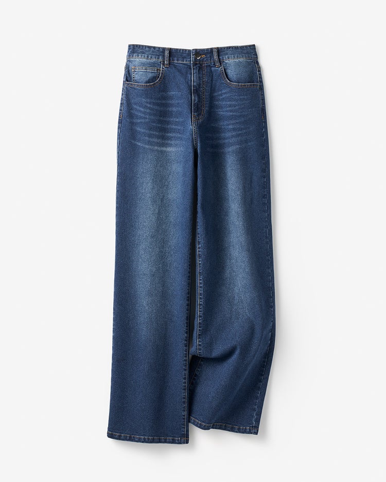 フォルムデニム・セミワイド／68cm 詳細画像 インディゴ 2