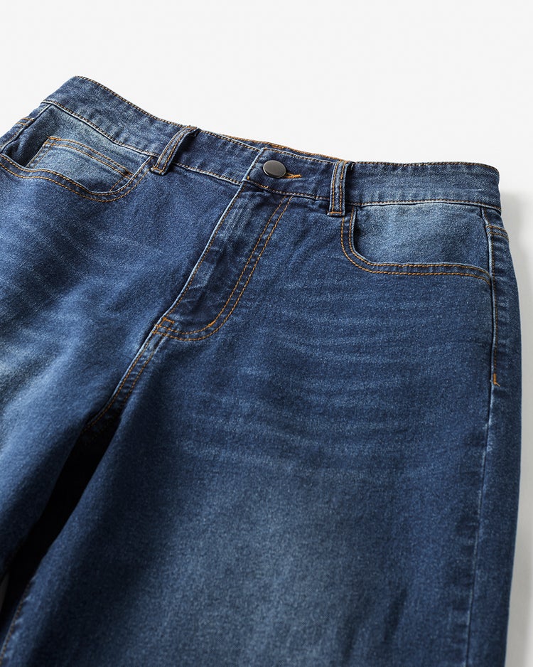フォルムデニム・セミワイド／68cm 詳細画像 インディゴ 3
