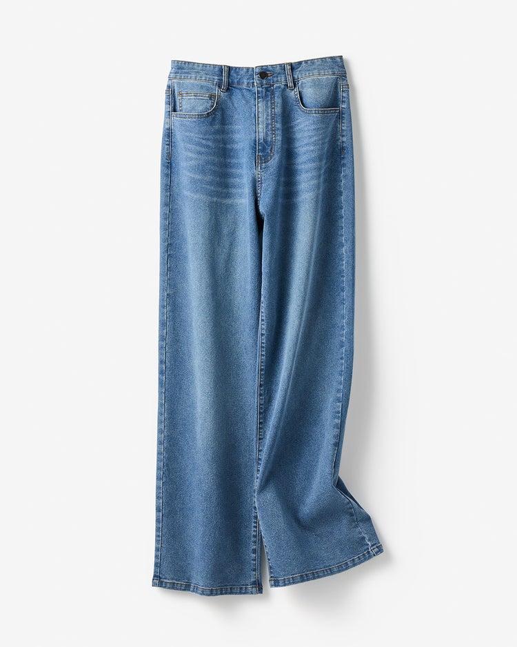 フォルムデニム・セミワイド／68cm 詳細画像 ライトインディゴ 2