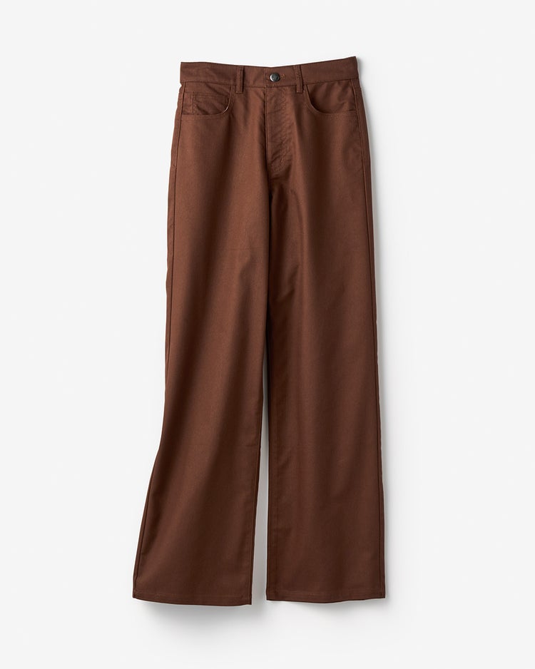 フォルムデニム・セミワイド／68cm 詳細画像 ブラウン 2