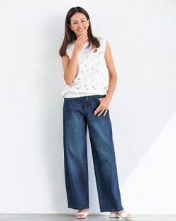 フォルムデニム・バレルパンツ