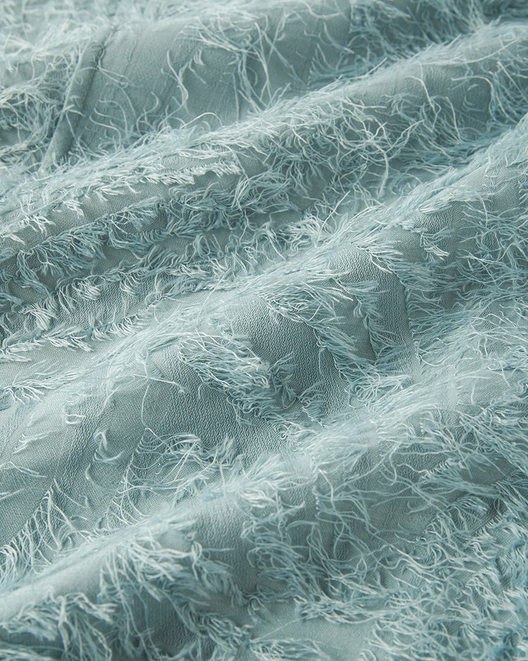 カットジャカード・クルーブラウス 詳細画像 ダスティーブルー 6