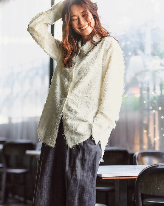 カットジャカード・ドレスシャツ