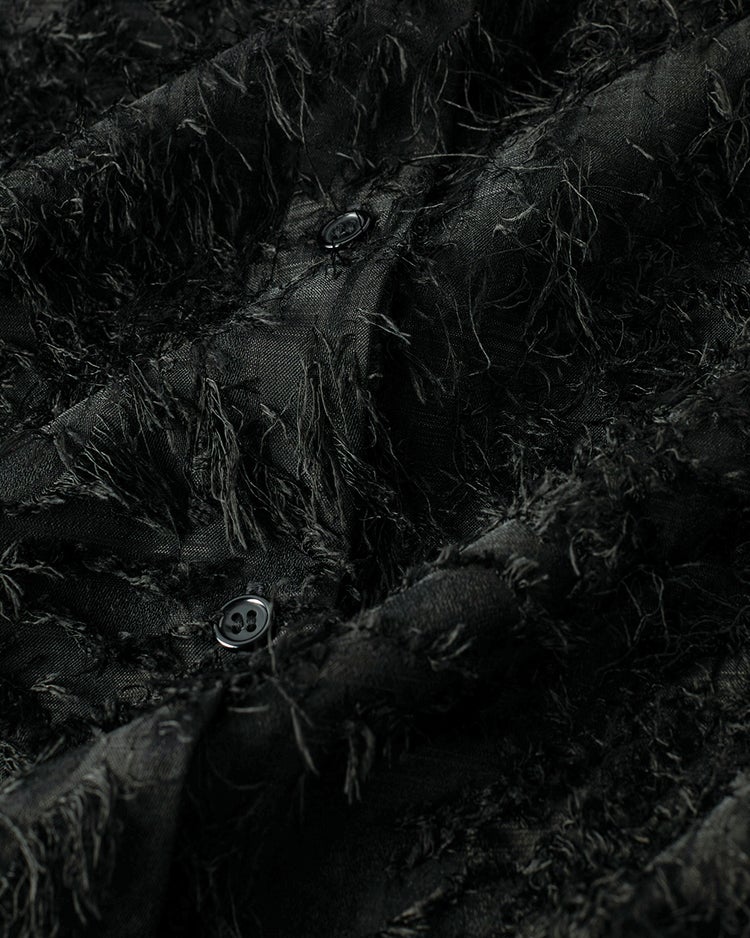 カットジャカード・ドレスシャツ 詳細画像 ブラック 4