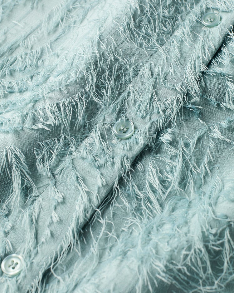 カットジャカード・ドレスシャツ 詳細画像 ダスティーブルー 5