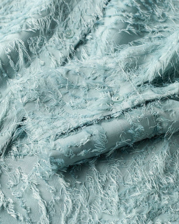 カットジャカード・ドレスシャツ 詳細画像 ダスティーブルー 7