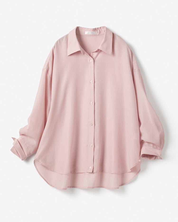 シアーライト・2WAYオーバーシャツ 詳細画像 ピンク 3