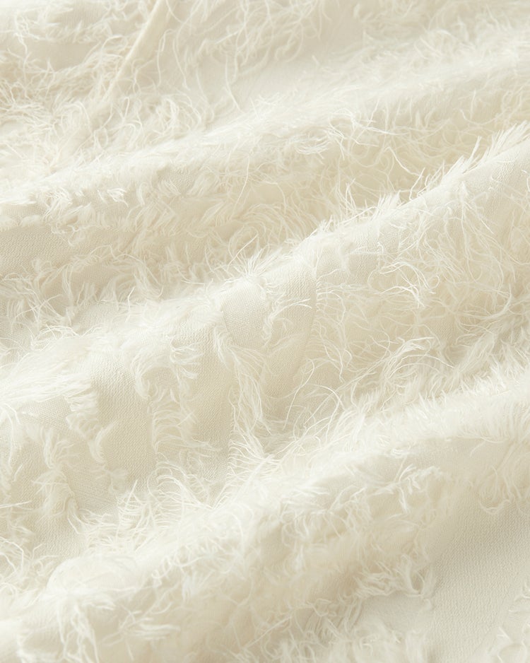 カットジャカード・タックフレアスカート 詳細画像 オフホワイト 4