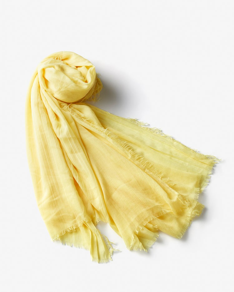 エアリーフリンジ・ビッグストール 詳細画像 イエロー 3