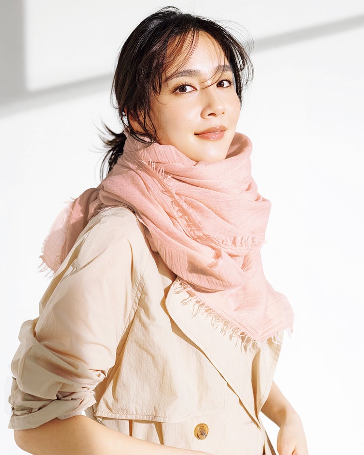 エアリーフリンジ・ビッグストール 詳細画像 スモーキーピンク 1