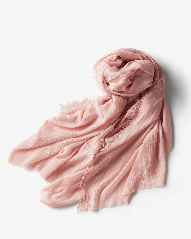 エアリーフリンジ・ビッグストール 詳細画像 スモーキーピンク 3