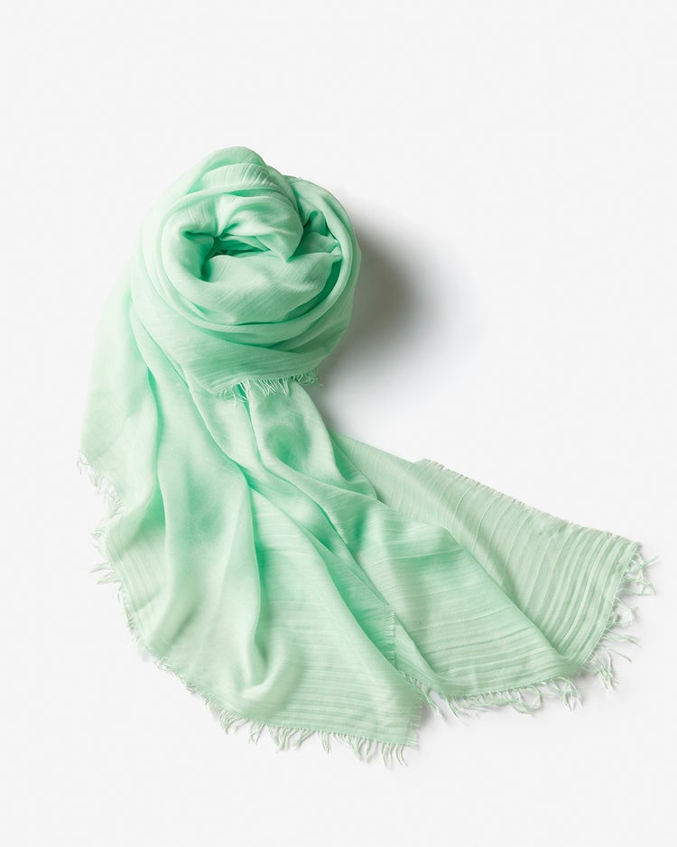 エアリーフリンジ・ビッグストール 詳細画像 ミントグリーン 3