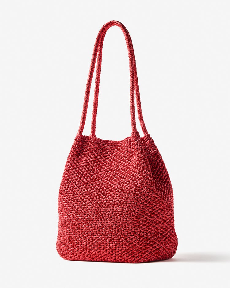 シャイニーバスケット・トートバッグM 詳細画像 レッド 2