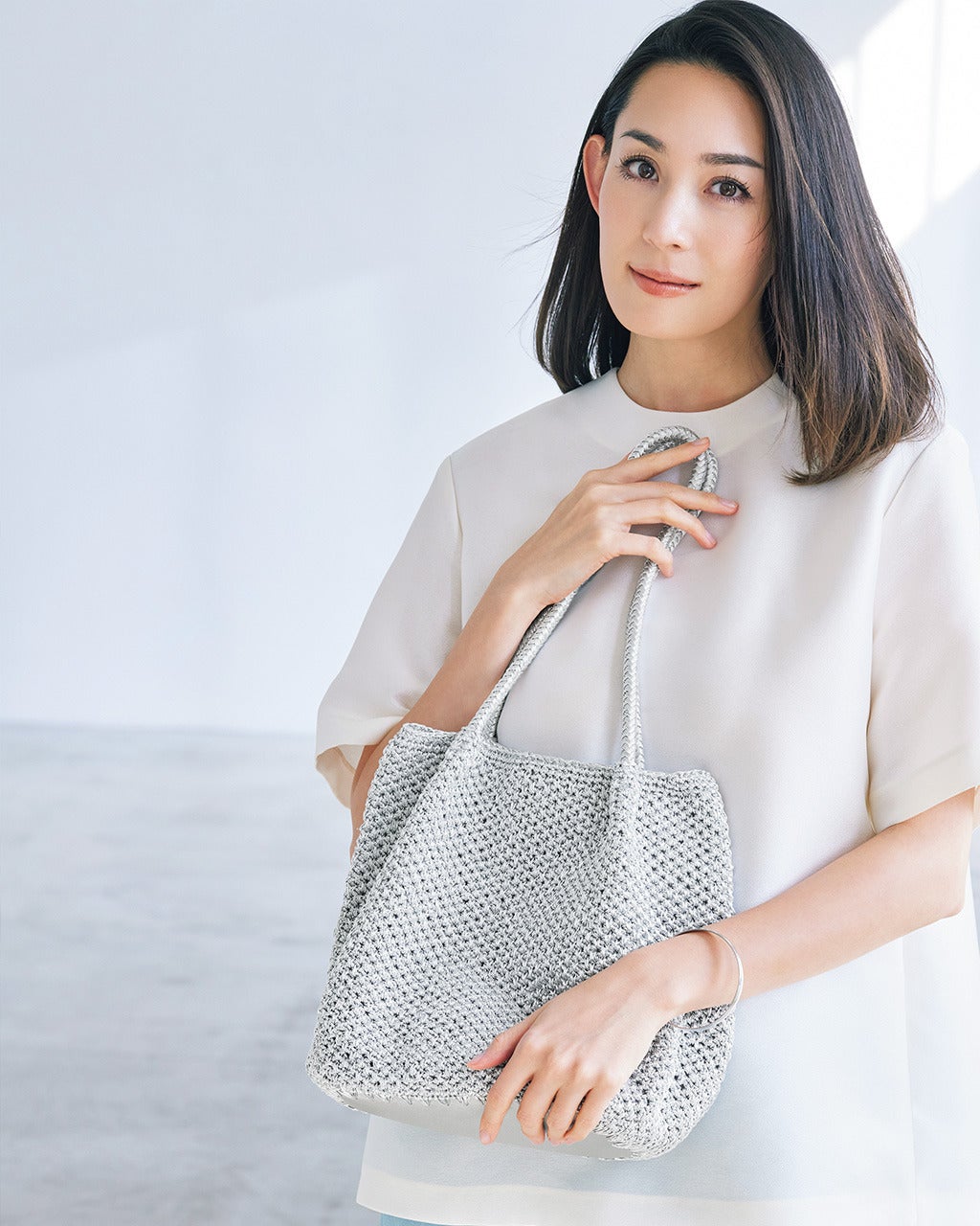シャイニーバスケット・トートバッグM/DoCLASSE