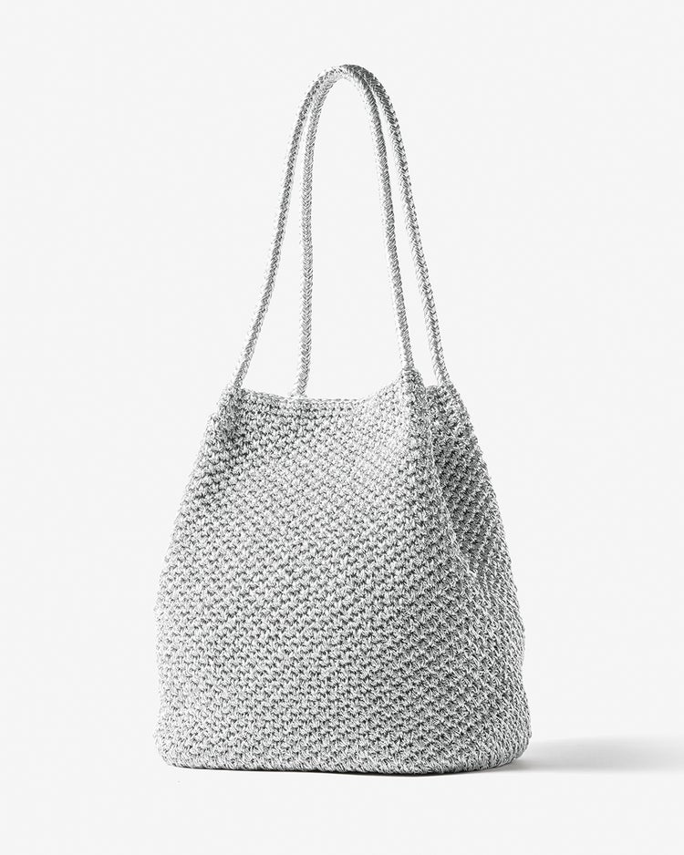 シャイニーバスケット・トートバッグM 詳細画像 シルバー 3