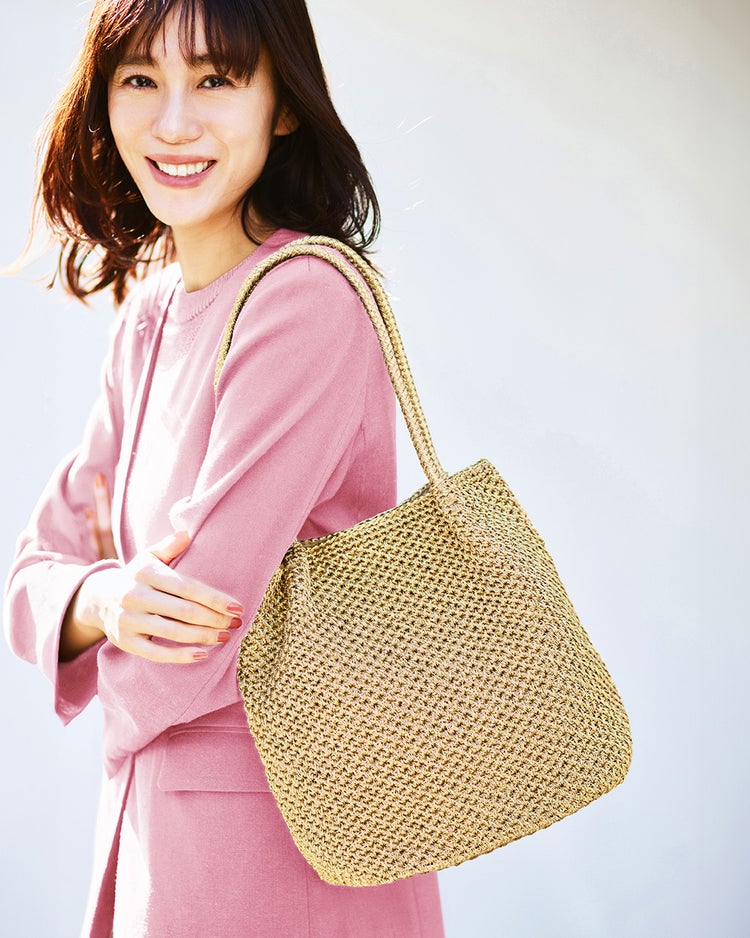 シャイニーバスケット・トートバッグM 詳細画像 ゴールド 1