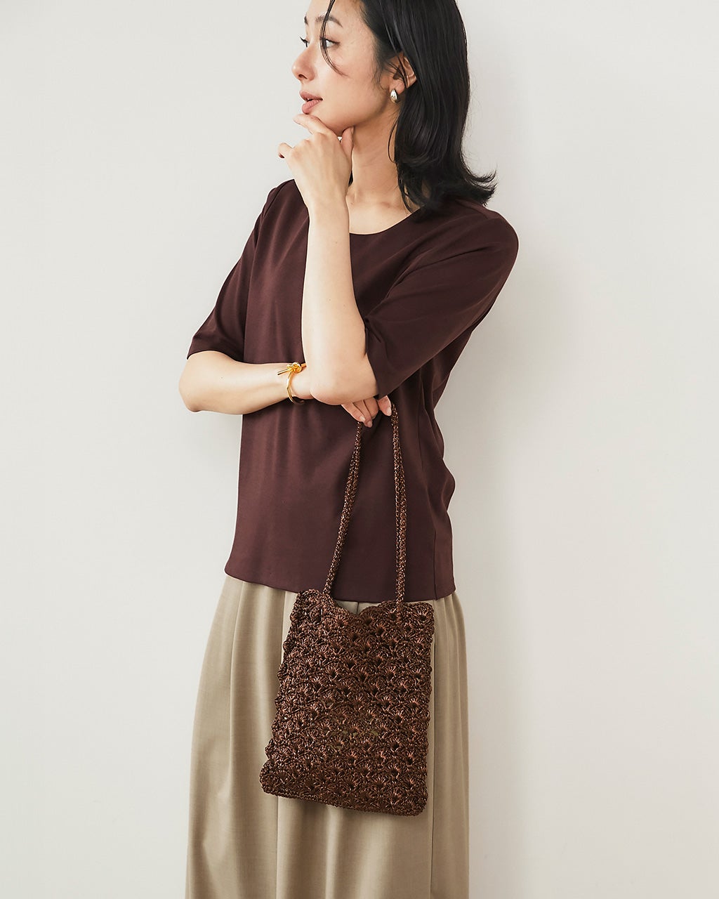 シャイニーバスケット・トートバッグS/DoCLASSE