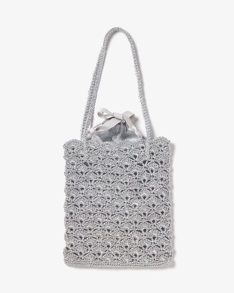 シャイニーバスケット・トートバッグS 詳細画像 シルバー 1