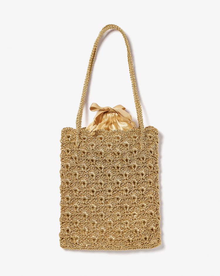 シャイニーバスケット・トートバッグS 詳細画像 ゴールド 2