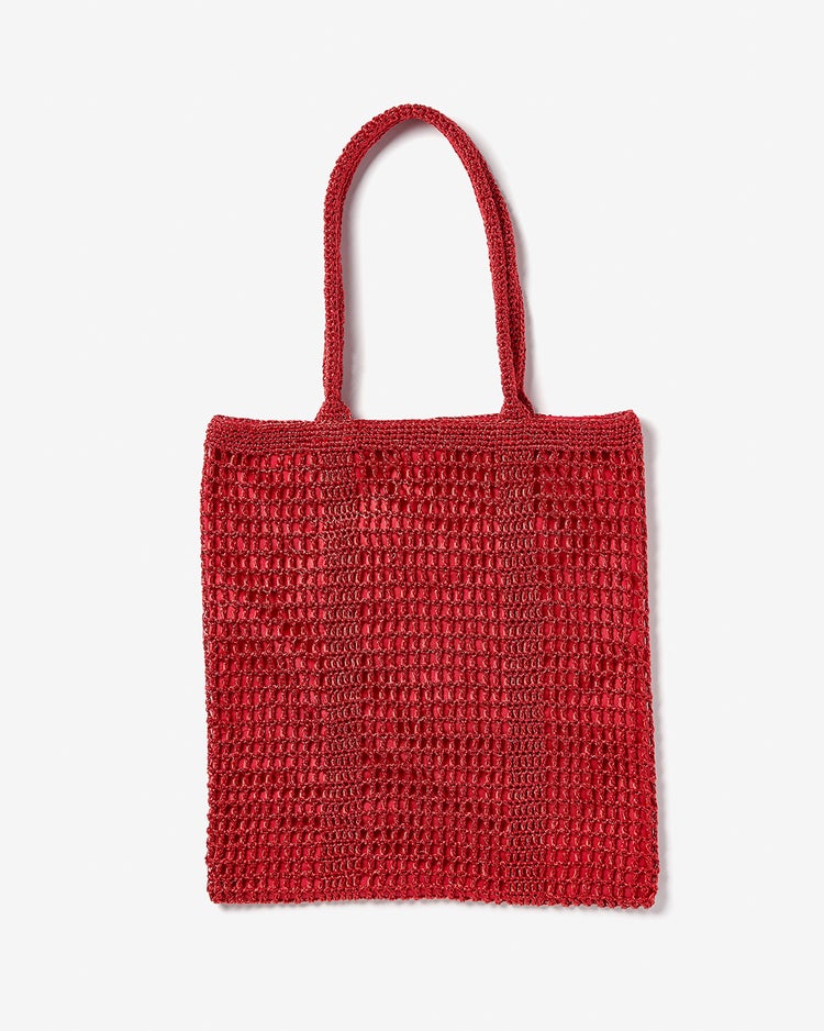 シャイニーバスケット・トートバッグL 詳細画像 レッド 2