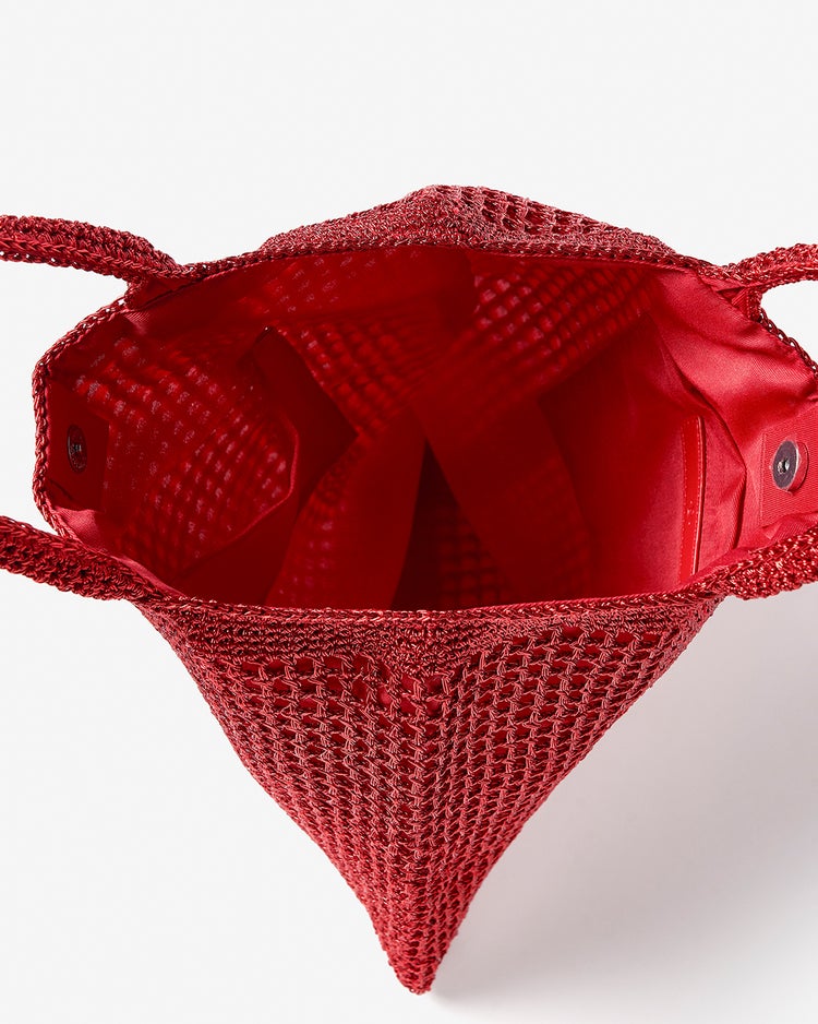 シャイニーバスケット・トートバッグL 詳細画像 レッド 3