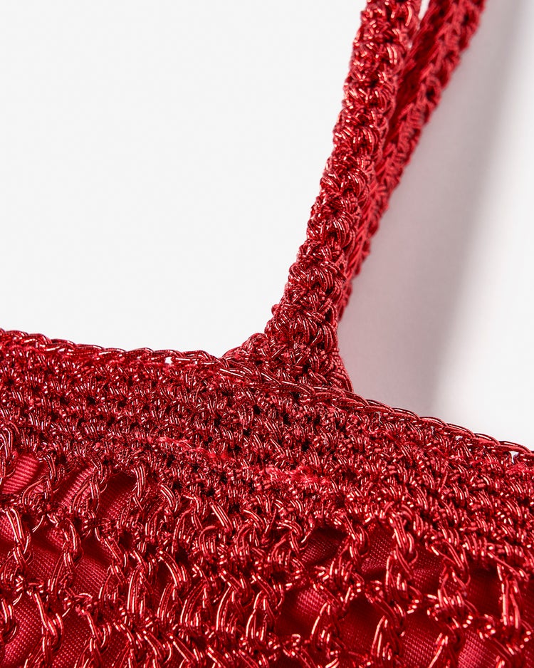 シャイニーバスケット・トートバッグL 詳細画像 レッド 4