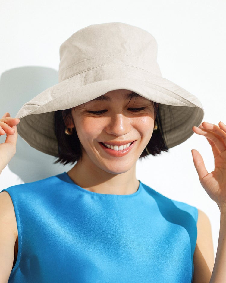 パーフェクトシェード100・ワイドブリムハット 詳細画像 アイボリー 1