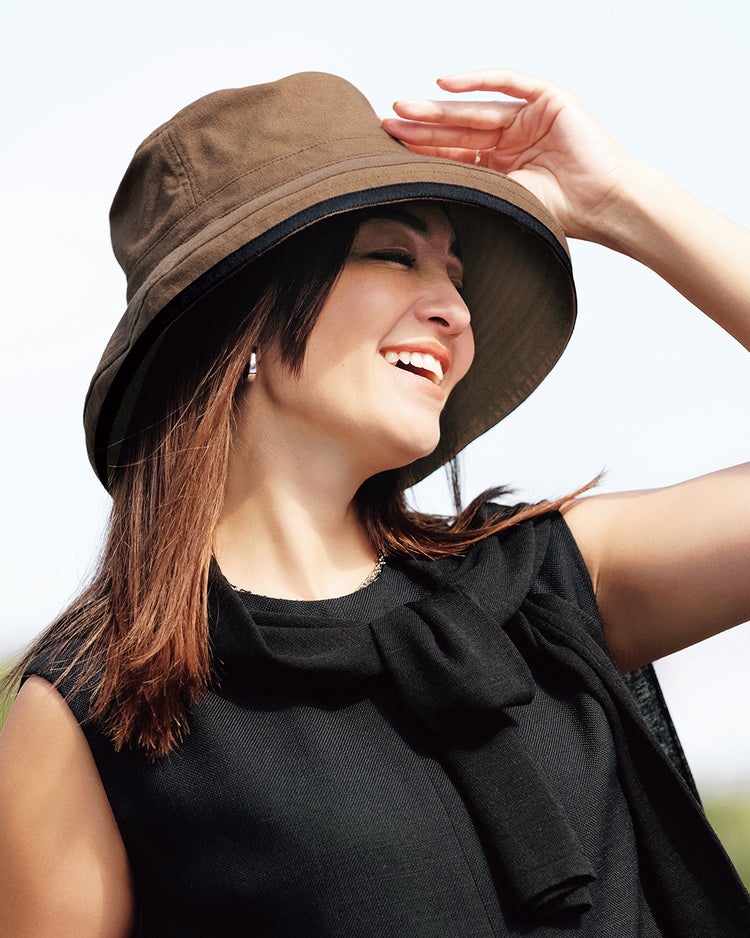 パーフェクトシェード100・ワイドブリムハット 詳細画像 ブラウン&times;ブラック 1