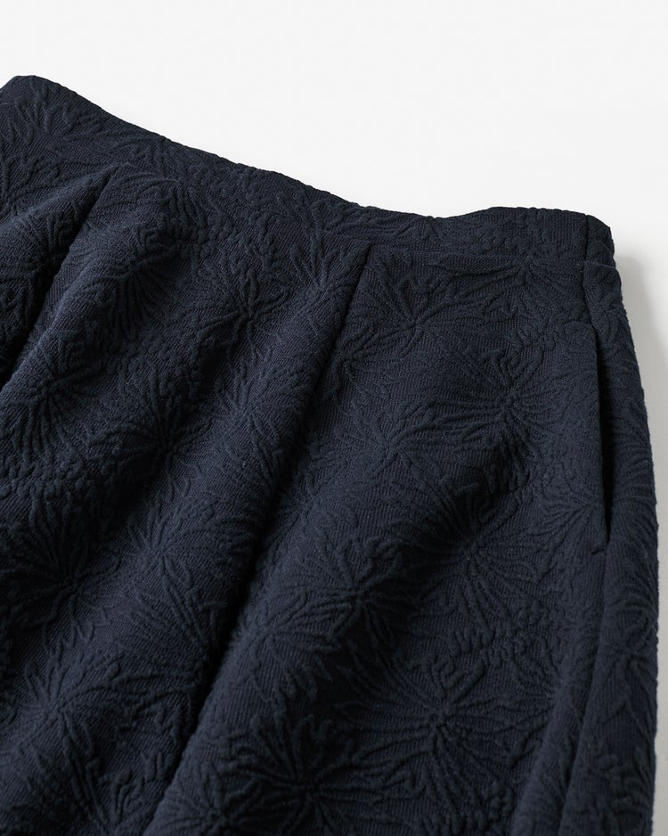 フラワージャカード・ロングフレアスカート 詳細画像 ミッドナイトブルー 2