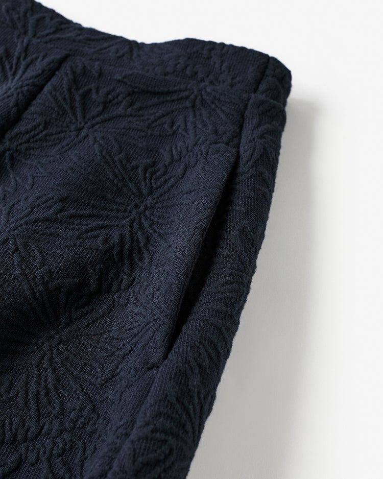 フラワージャカード・ロングフレアスカート 詳細画像 ミッドナイトブルー 3