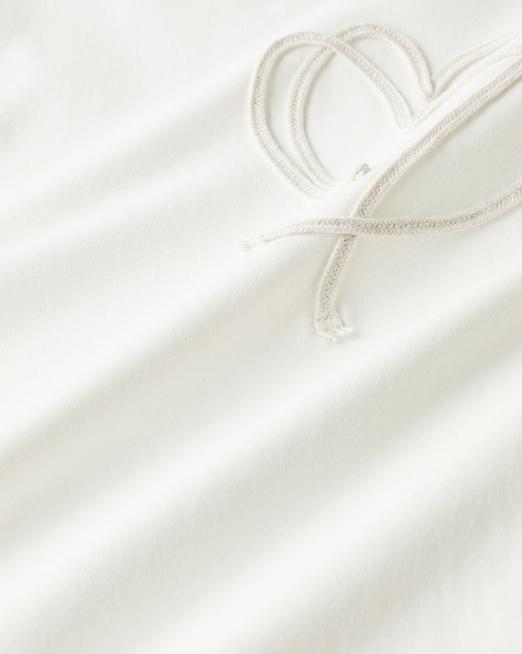 超長綿ハイネック／コード刺繍 詳細画像 オフホワイト 4