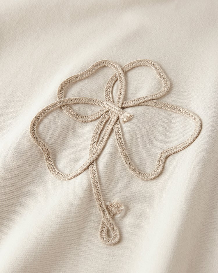 超長綿ハイネック／コード刺繍 詳細画像 ライトグレー 3