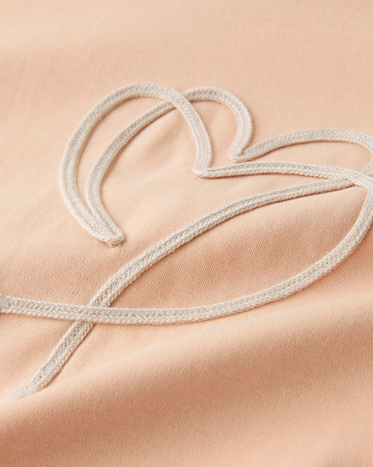 超長綿ハイネック／コード刺繍 詳細画像 ライトコーラル 2