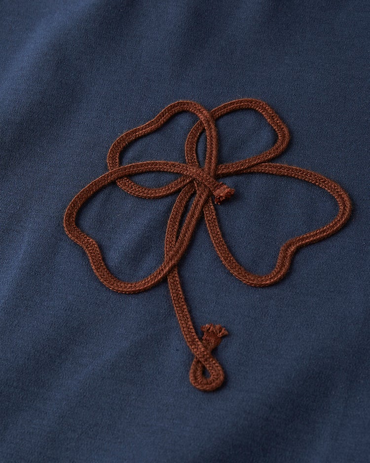超長綿ハイネック／コード刺繍 詳細画像 ネイビー 3