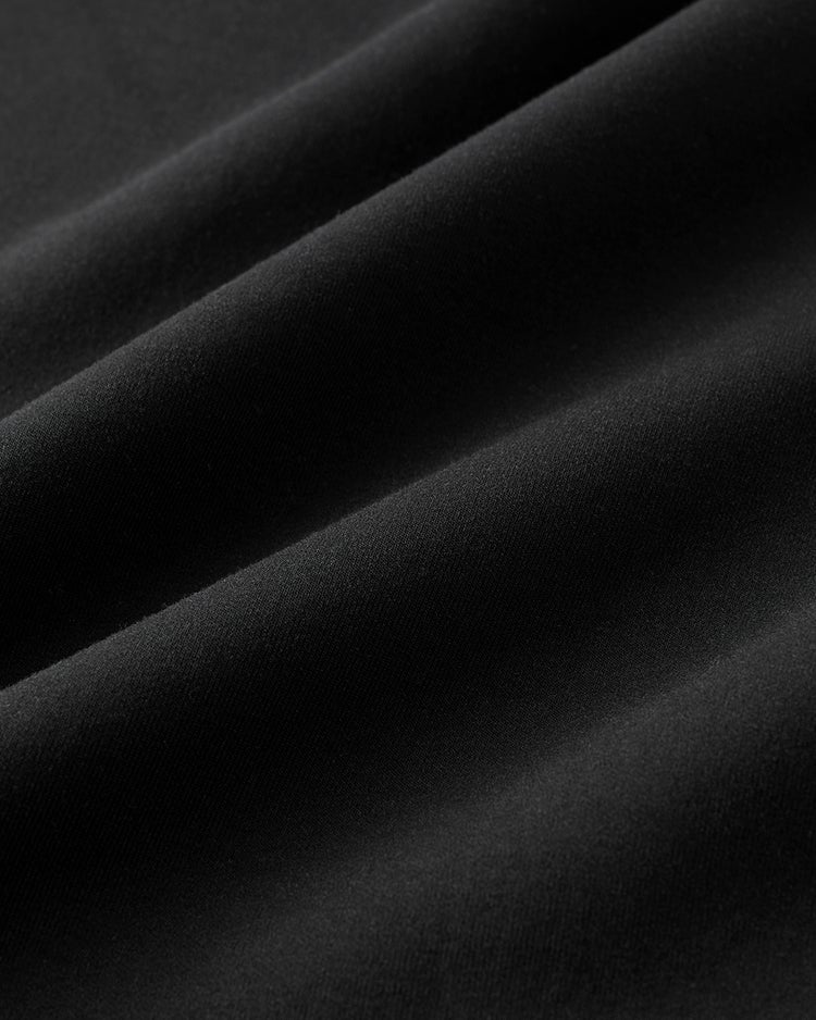 ライトダンボールニット・浅Vフレアトップス 詳細画像 ブラック 3