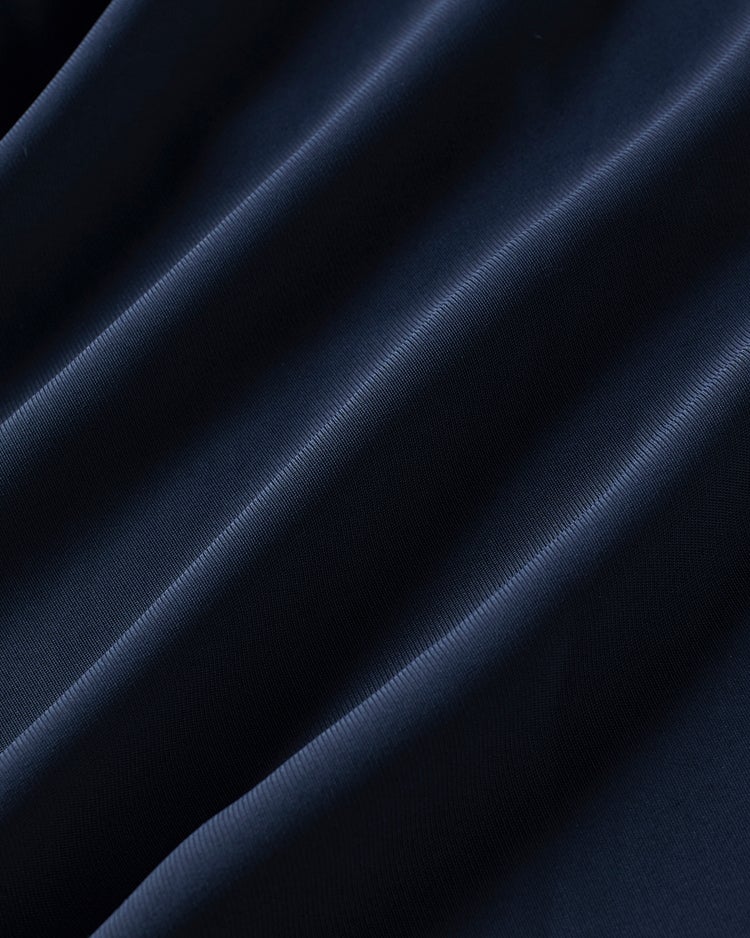 バックサテンジョーゼット・ケープブラウス 詳細画像 ネイビー 3