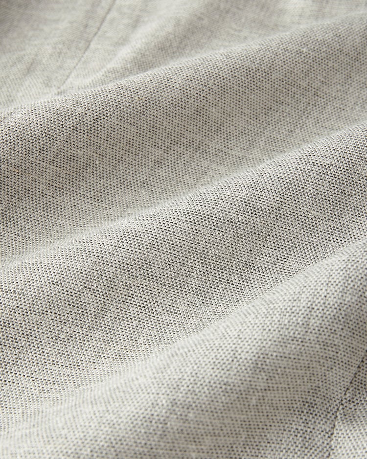 リネン混ストレッチ・ダブルジャケット 詳細画像 グレー 3