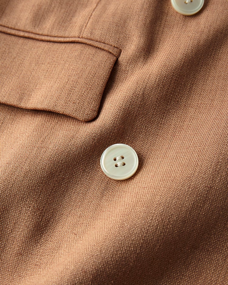 リネン混ストレッチ・ダブルジャケット 詳細画像 ベージュ 4