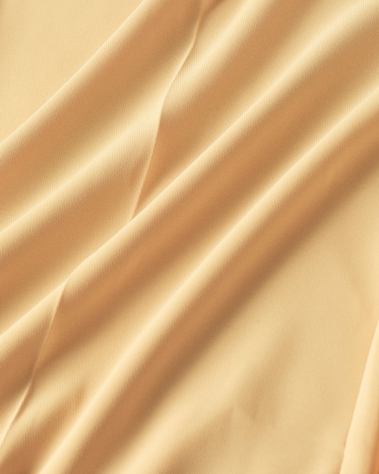 バックサテンジョーゼット・テーパードパンツ 詳細画像 イエロー 3