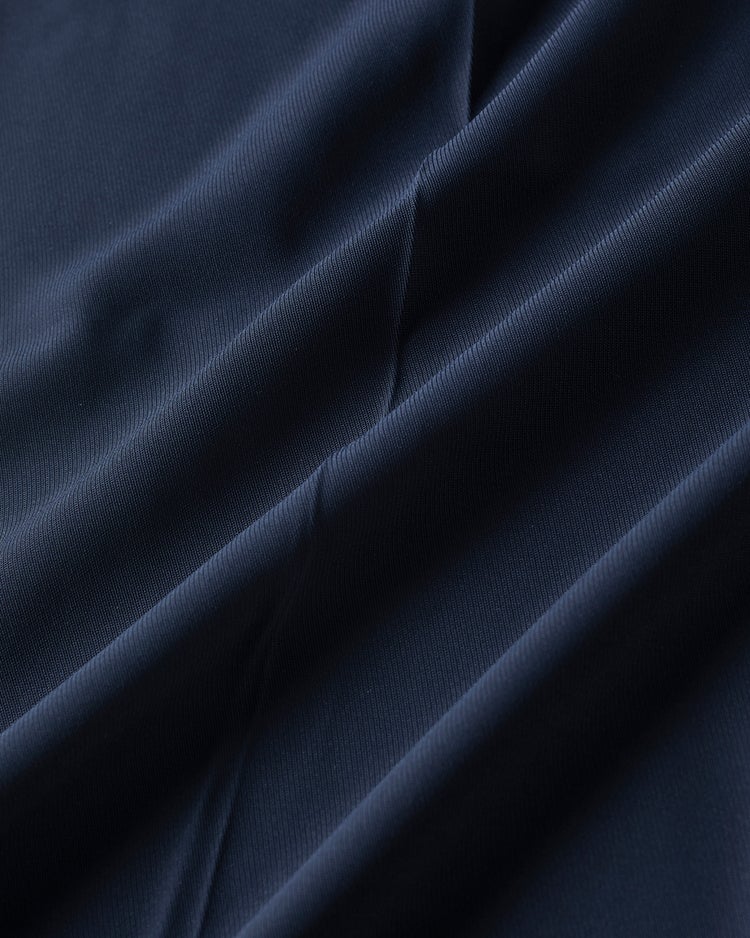 バックサテンジョーゼット・テーパードパンツ 詳細画像 ネイビー 3