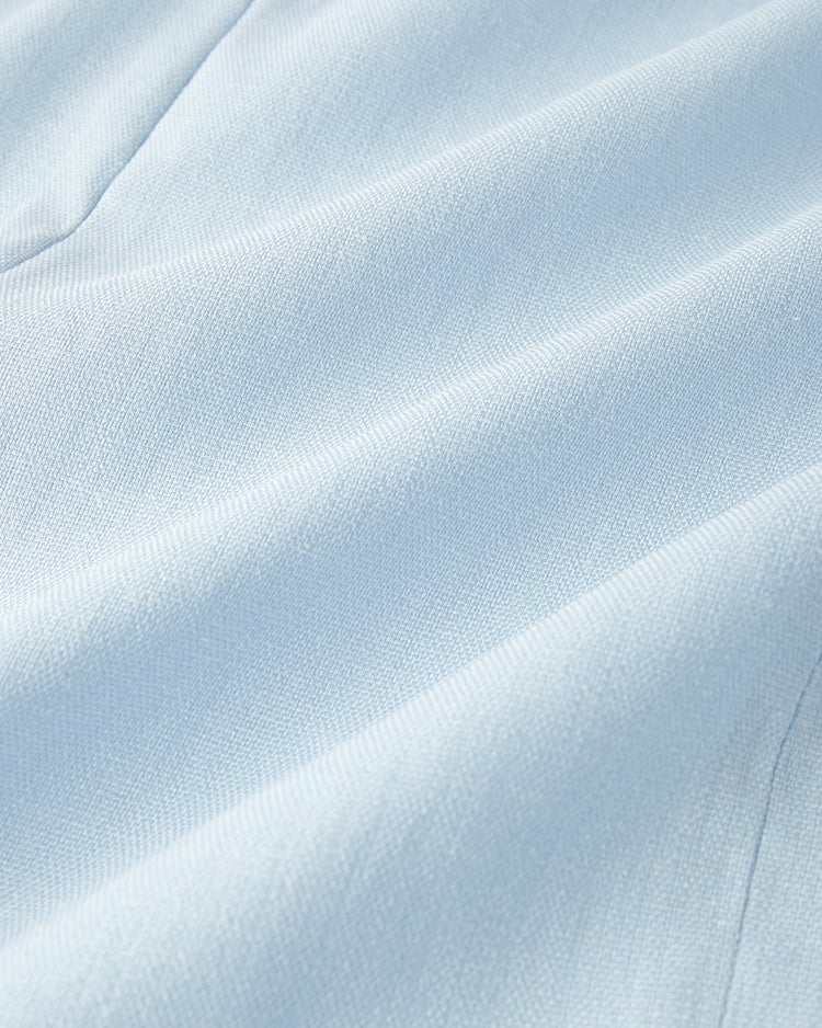 リネン混ストレッチ・イージーワイドパンツ 詳細画像 ライトブルー 3