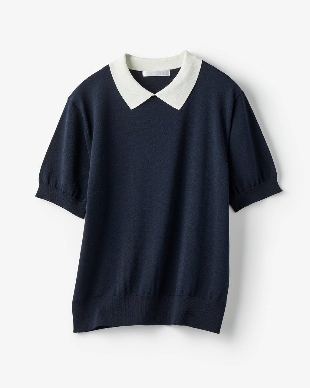 【ナス】ポロ衿プルオーバー　ニット NOLLEY'S Sophi（ノーリーズソフィ）の「《手洗い可能》ポロ衿プル