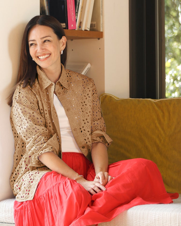 カットワークレース・比翼シャツ 詳細画像 ベージュ 1