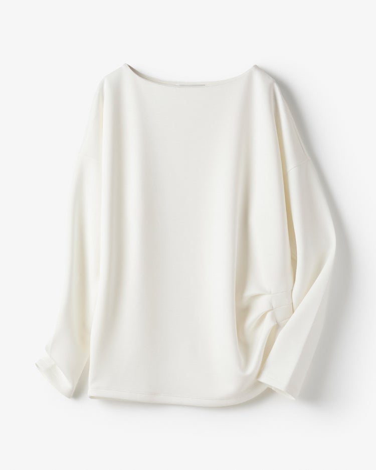 シルキーダンボール・ボートネック 詳細画像 オフホワイト 4