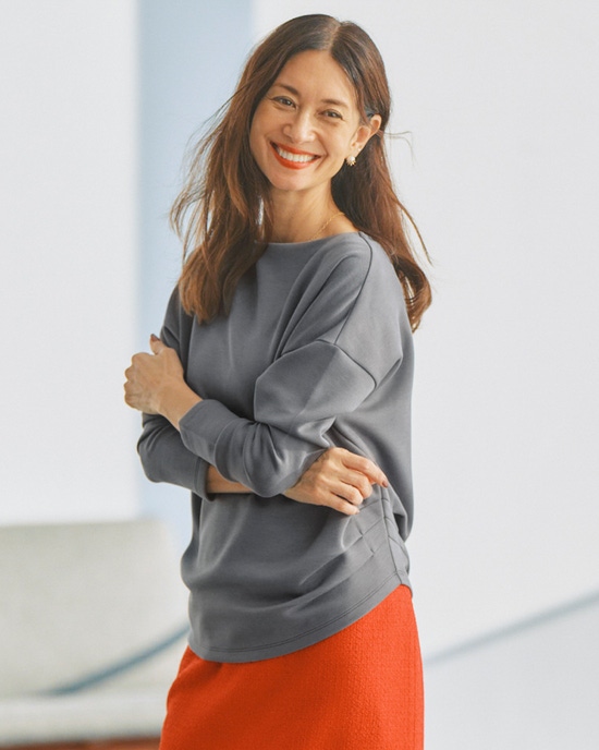 シルキーダンボール・ボートネック