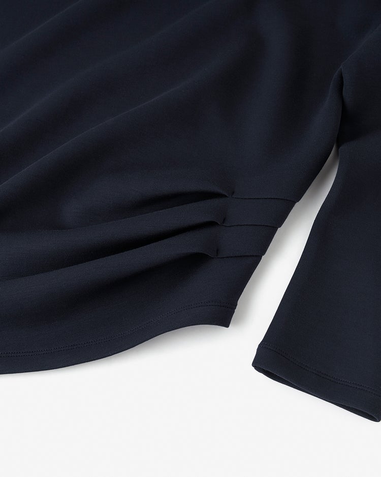 シルキーダンボール・ボートネック 詳細画像 ミッドナイトブルー 3