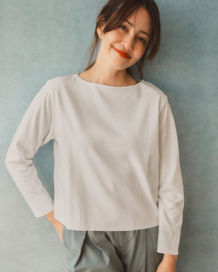 ワイドフォルム／長袖・DoT 詳細画像 ライトグレー 1