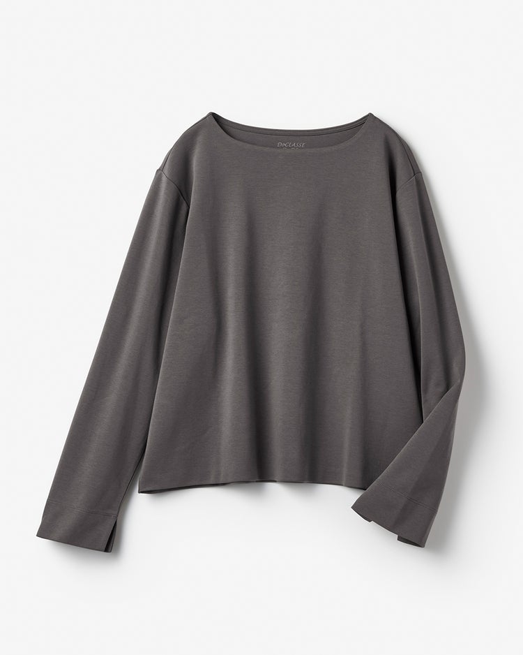 ワイドフォルム／長袖・DoT 詳細画像 チャコール 2