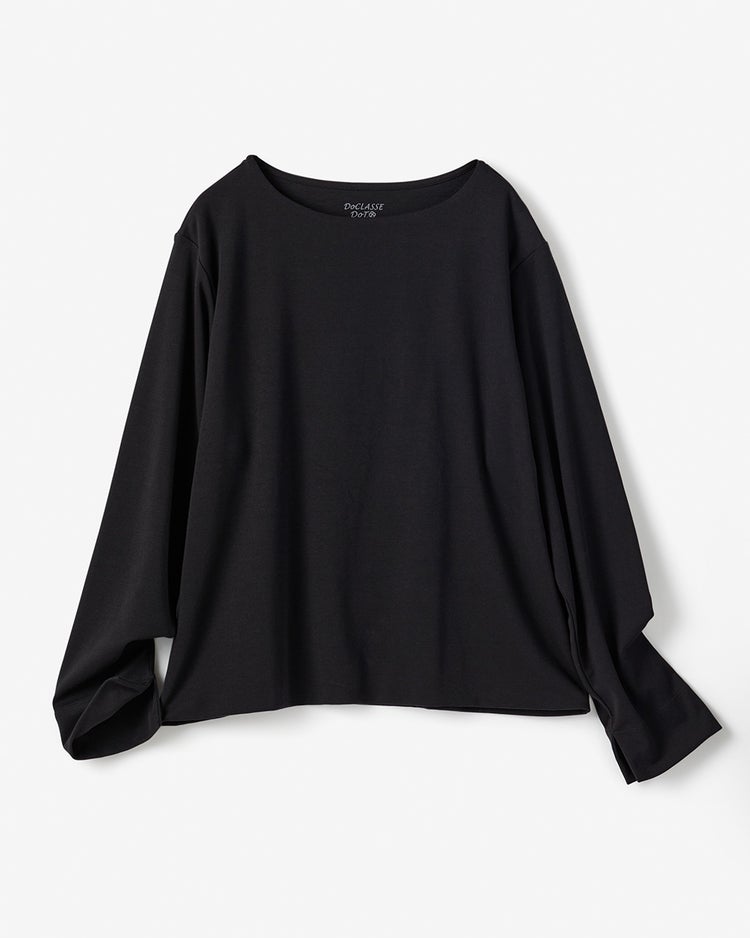 ワイドフォルム／長袖・ドゥクラッセTシャツ 詳細画像 ピュアブラック 2