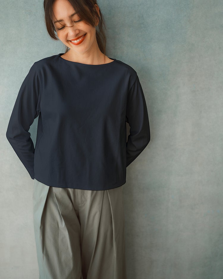 ワイドフォルム／長袖・DoT 詳細画像 ミッドナイトブルー 1